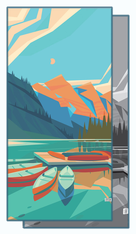 Camp Wander Rocks Beach Towel