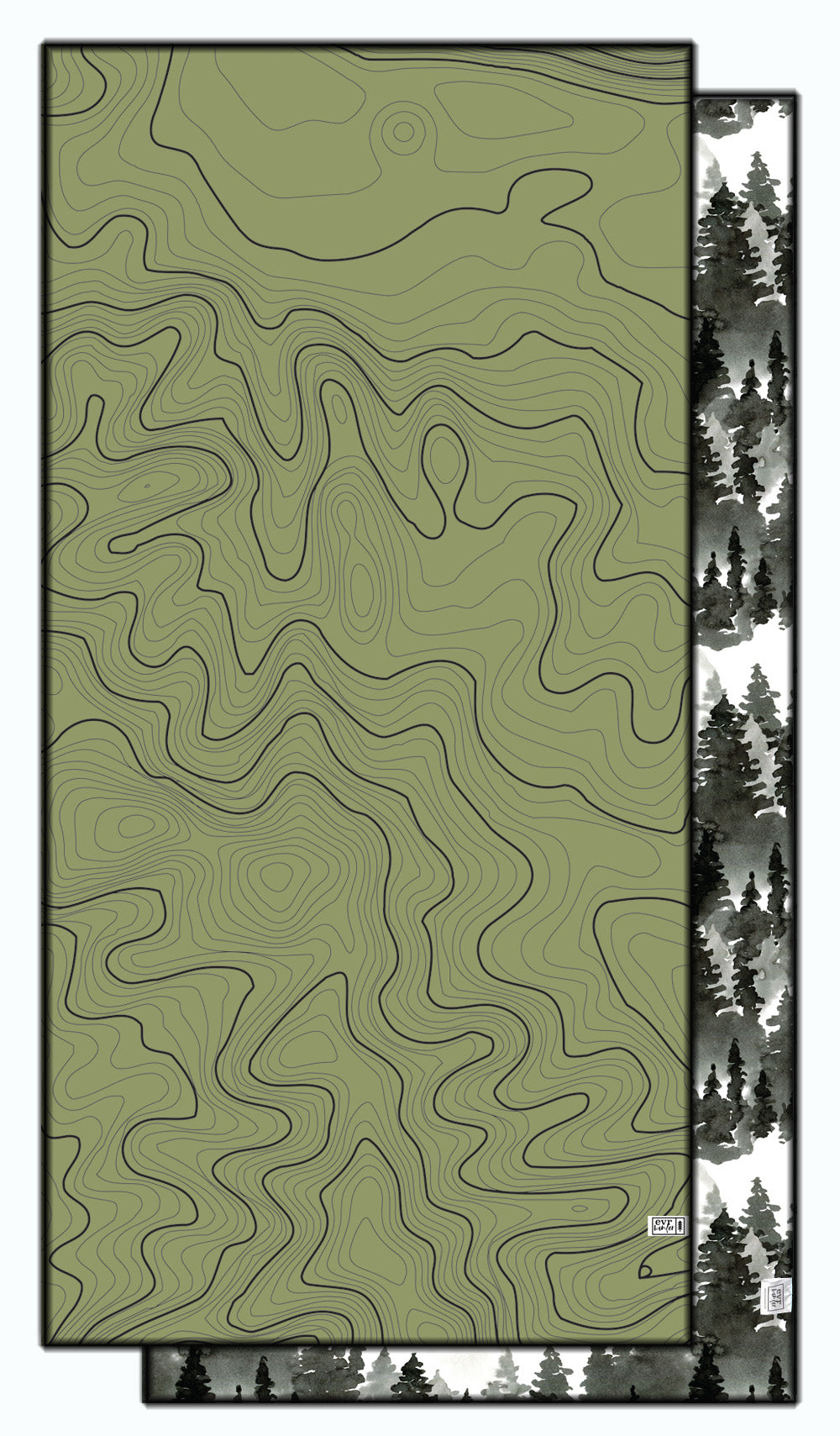 Evergreen Elevation Beach Towel