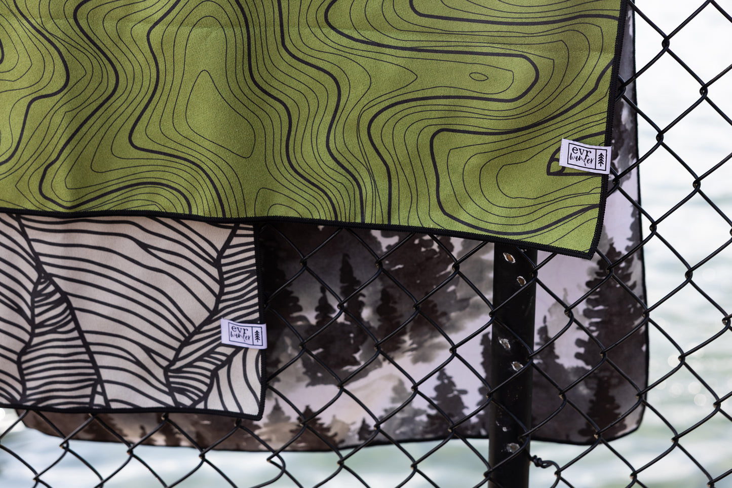 Evergreen Elevation Beach Towel