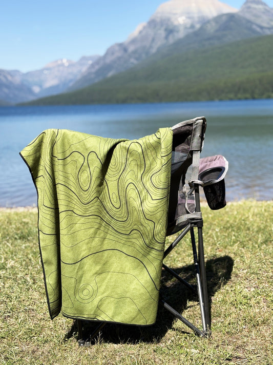 Evergreen Elevation Beach Towel